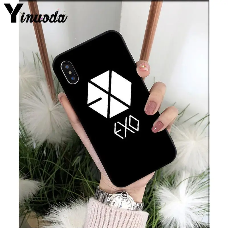 Yinuoda Kpop exo DIY красивые аксессуары для телефонов, чехол для Apple iPhone 8 7 6 6S Plus X XS MAX 5 5S SE XR Чехол для мобильного телефона s - Цвет: A14