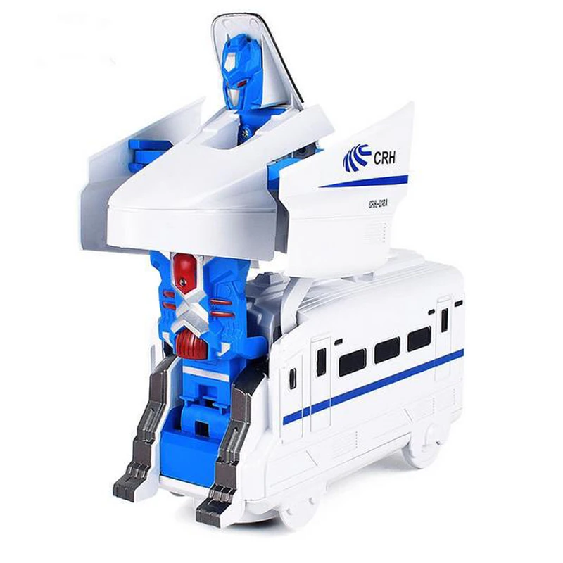 Train Toy Harmony Number Simulation Light Music Deformation Universal High-speed Model Kids Birthday Gift |