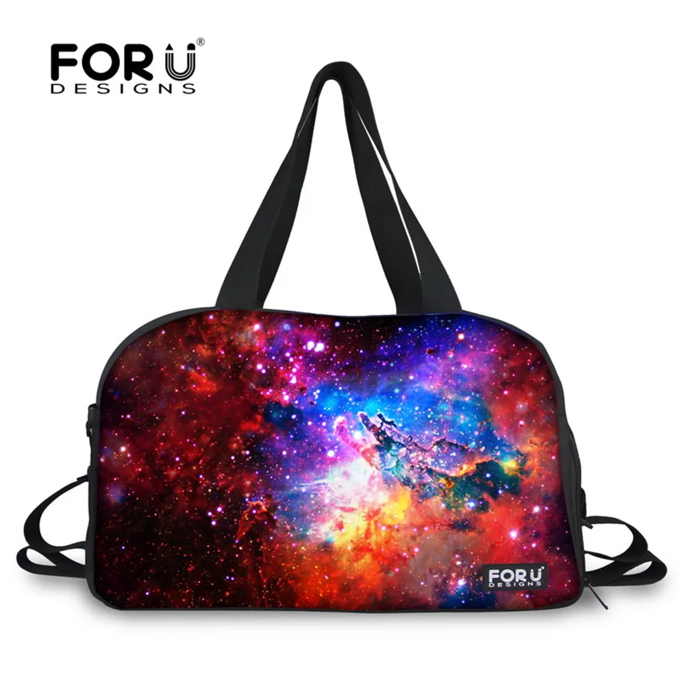 Forudesigns/Sky Galaxy Водонепроницаемый холст спортивная сумка Сверхлегкий складной открытый спортивная сумка Йога путешествовать Tote плеча Сумки