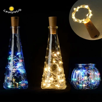 

2M 20led Copper/Silver Wire Corker String Fairy Lights Christmas Garland for Glass Craft Bottle Valentines Wedding Decoration