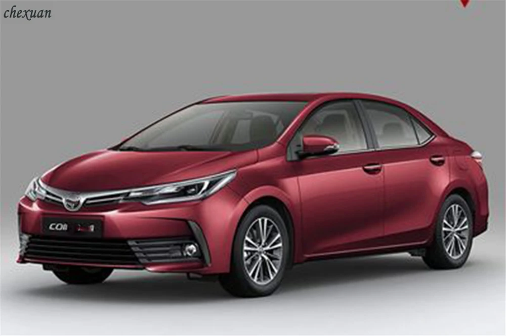 CSCSNL 1 комплект для Toyota Corolla с т бегущим желтым сигналом DRL светодиодный дневные ходовые огни Светодиодный ABS противотуманная фара крышка