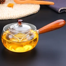 Не содержит свинца, 300 мл, режим S, чайник, боросиликатное стекло, чайник с ручкой, травяной цветочный чайник, газовая плита для здоровья