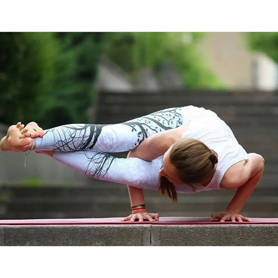 Womail штаны для йоги женские спортивные Леггинсы с принтом Спортивные Йога тренировки спортзал, фитнес, упражнения спортивные штаны леггинсы для спортзала s-xxl#30