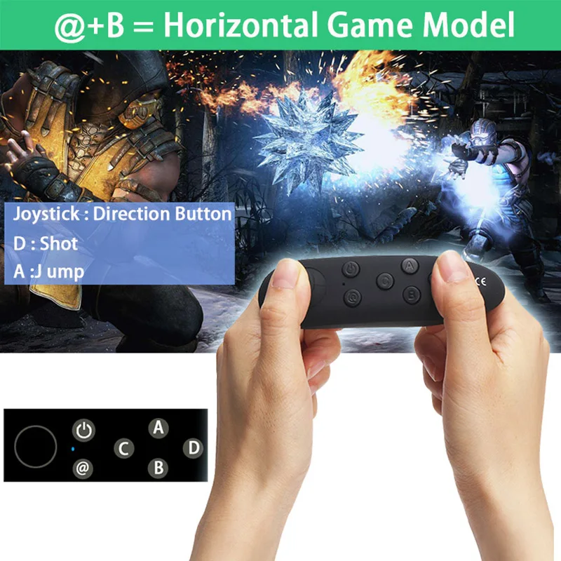SOVAWIN 035 Android Gamepad Joystick Wireless Remote Controller VR Game Pad Joypad Support Bluetooth for PC Phones for VR BOX