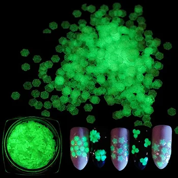 

Luminous Nail Sequins Heart Star Moon Flower Design Ultra-thin 3D Flakes Nail Accessories Glow Nail Art Decorations