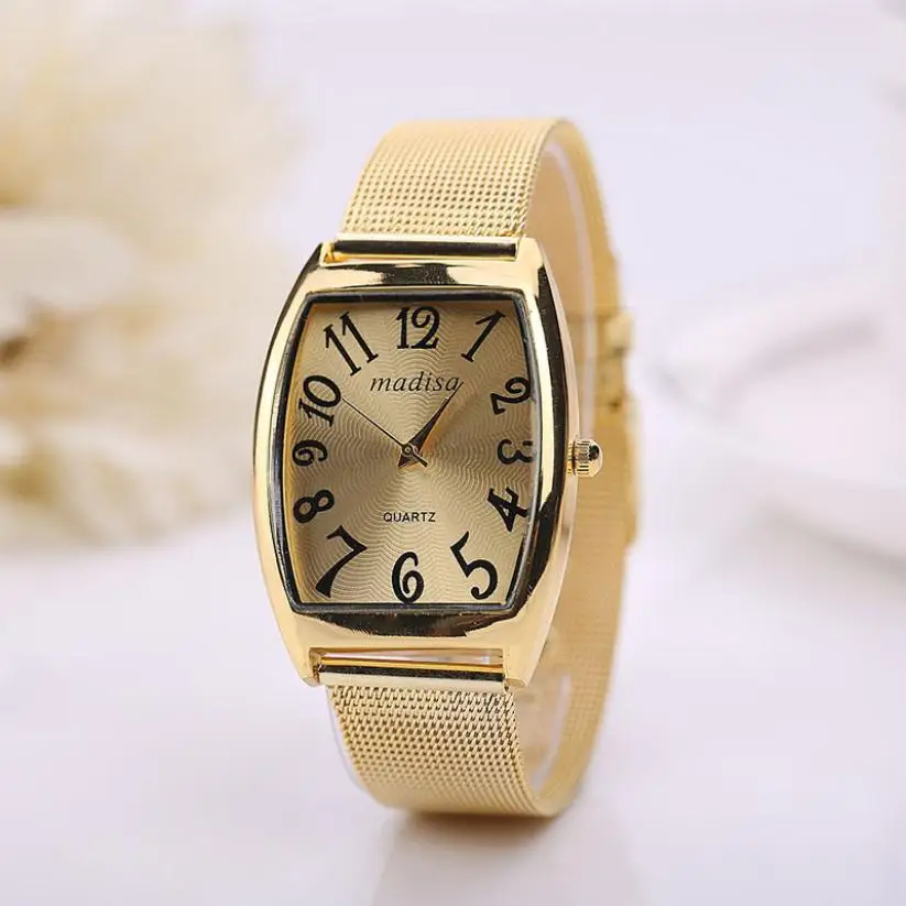 Rectangular Head Women Lady Classic Quartz Stainless Steel Wrist Watch GD825in Quartz Watches