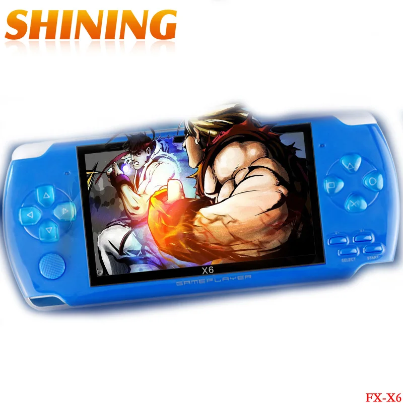 

Portable Handheld Game Console 8G 4.3 Inch Mp4 Player Video Game Console Free Games Ebook Camera Recording Gaming Consoles X6