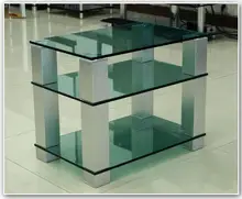 Green toughened glass Audio rack Audio frame power amplifier rack