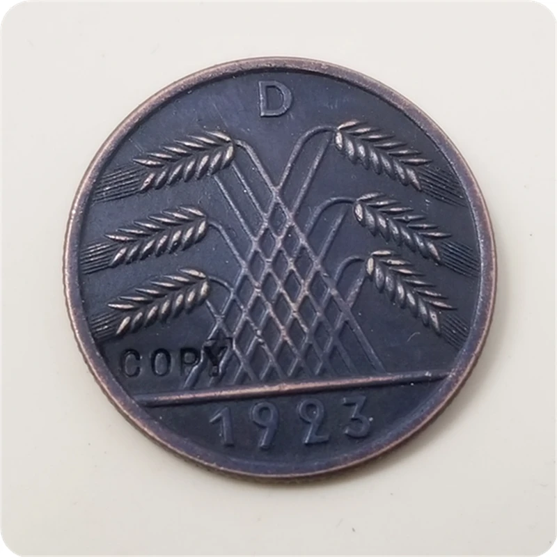 1923 D F G J ГЕРМАНИЯ 50 Rentenpfennig копия монет памятные монеты художественная