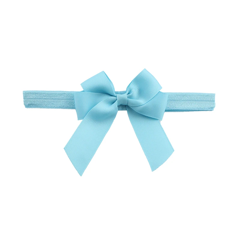 20pcsset Colors Ribbon Headband Solid Candy Color Baby Kids Girls Mini Bowknot Hairband Elastic Headband Hair Accessories  (2)