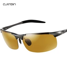 Модные Новые HD поляризованные очки ночного видения, очки для ночного видения, очки для ночного видения, зеркальные, умные, цветные, желтые линзы, анти-УФ, солнцезащитные очки