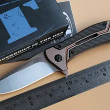 JUFULE OEM ZT0801CF шарикоподшипник складной нож D2 сталь+ углеродное волокно Кемпинг Охота выживания кухонные ножи Открытый EDC инструмент