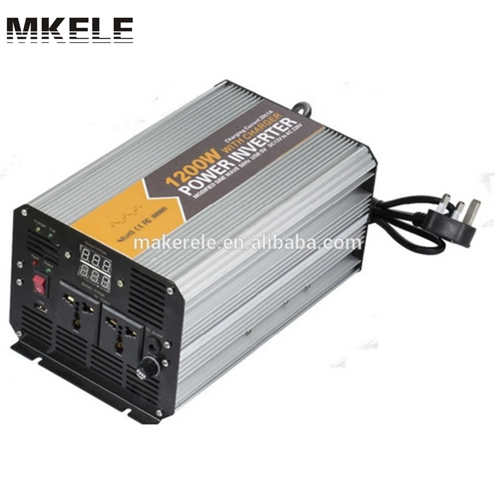

MKM1200-241G-C modified sinewave inverter 1200w power inverter dc/ac 24v 120v micro inverter,inverter housing with charger