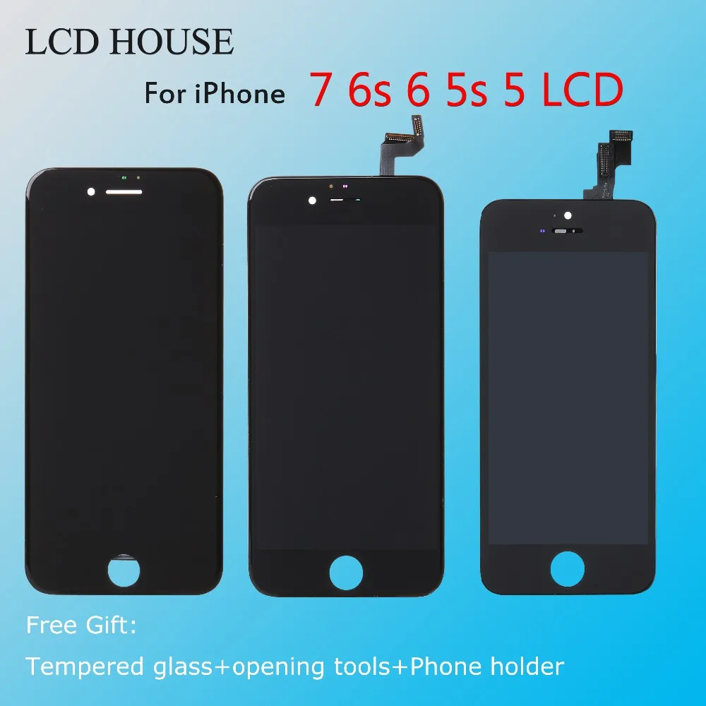 

AAA Quality LCD Screen for iPhone 7 Display Replacement Assembly for iPhone 6 6s Touch Screen Digitizer Parts 5s 5 Table Panel