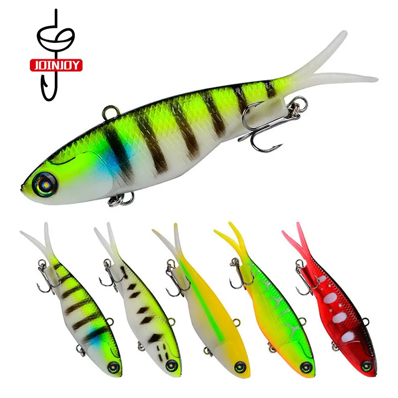 

Fishing Lure Lead Fish Wobbler Soft Bite Lure Bite Silica Gel Grub Twintails Salt Water Fishing Lures