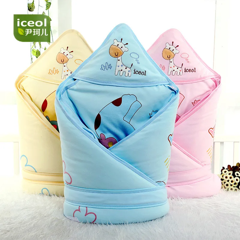 

Cotton Newborn Sleepsacks Pink Blue Liner Blanket New Four Seasons Sleeping Bag Cartoon Character Baby Infant Swaddle