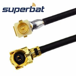 Штепсельная Вилка Superbat U.FL под прямым углом к U.FL, разъем под внутренним углом 1,13 мм, кабель 10 см, коаксиальный Радиочастотный кабель Asembly