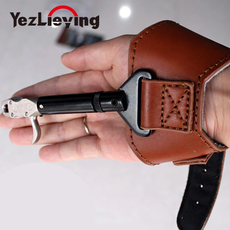 

Hunting Arrow Archery Accessories Bow Releases Adjustable Strap for Shooting Practice with Trigger Wrist Strap Steel Calipe