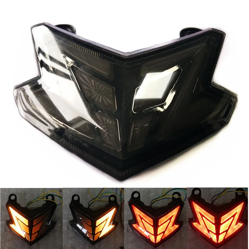 

Modified Z800 Motorcycle LED TailLight LED Winker Lamp Red Rearlamp stop Tail Light taillamp taillight KAWASAKI Z125 ZX6R 636