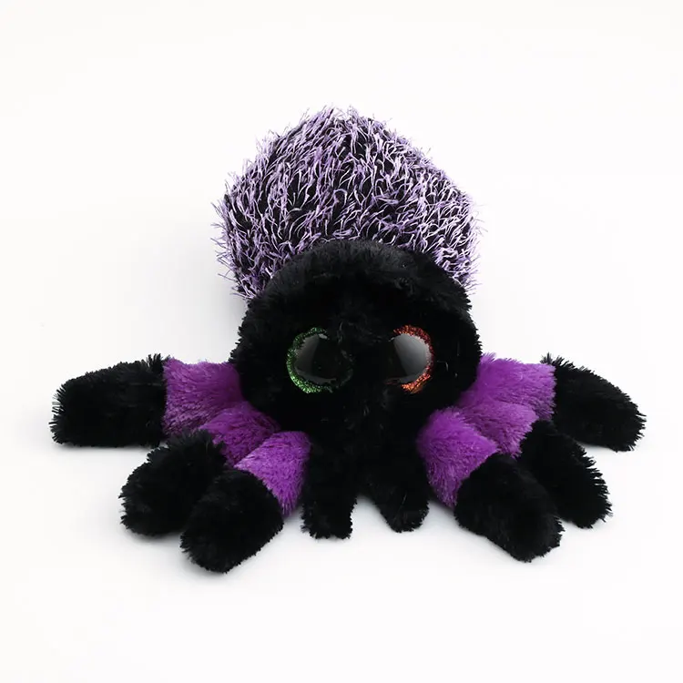Ty Beanie Boos Big Eyes Purple Spider 10 15cm Stuffed Plush Animals