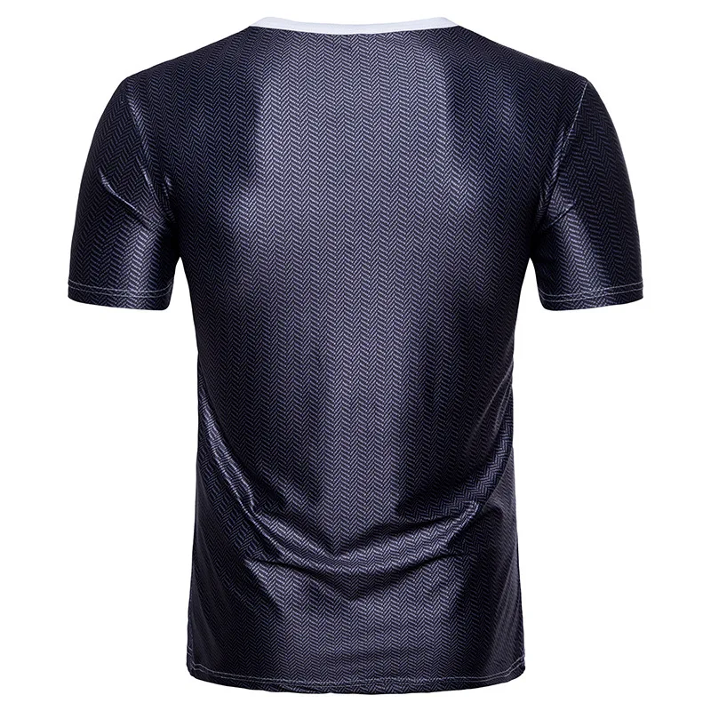 Traje falso 3D estampado camiseta hombres 2018 verano nuevo cuello redondo Camiseta Homme Harajuku Hip Hop Camisetas divertidas ajustado Fit Top Camisetas M-XXL Traje falso 3D estampado camiseta hombres 2018 verano nuevo cuello redondo Camiseta Homme Harajuku Hip Hop Camisetas divertidas ajustado Fit Top Camisetas M-XXL