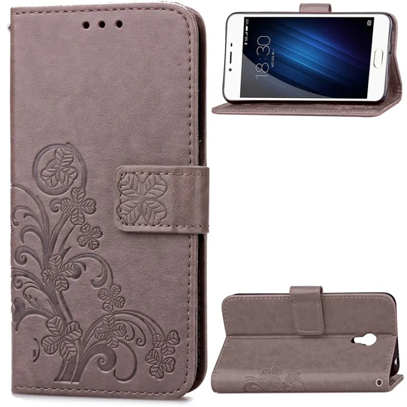 Meizu M3S Four Leaf Clover Wallet Case (12)