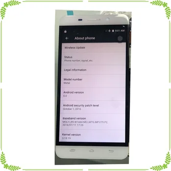 

For ulefone Metal LCD Display and Touch screen Digitizer Assembly For ulefone metal 1280x720 5.0 inch in stock