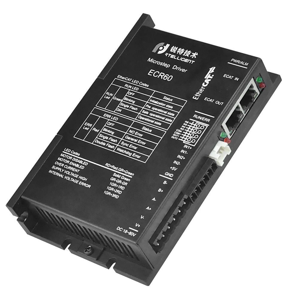 Заводской выпуск Nema 23 высокоскоростной EtherCAT Fieldbus Тип замкнутый цикл шаговый