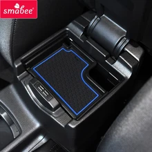 smabee Gate slot pad For Ford FOCUS RS ST 2015-2017 Automotive interior Non-slip mats RED/BLUE/WHITE/BLACK 18pcs