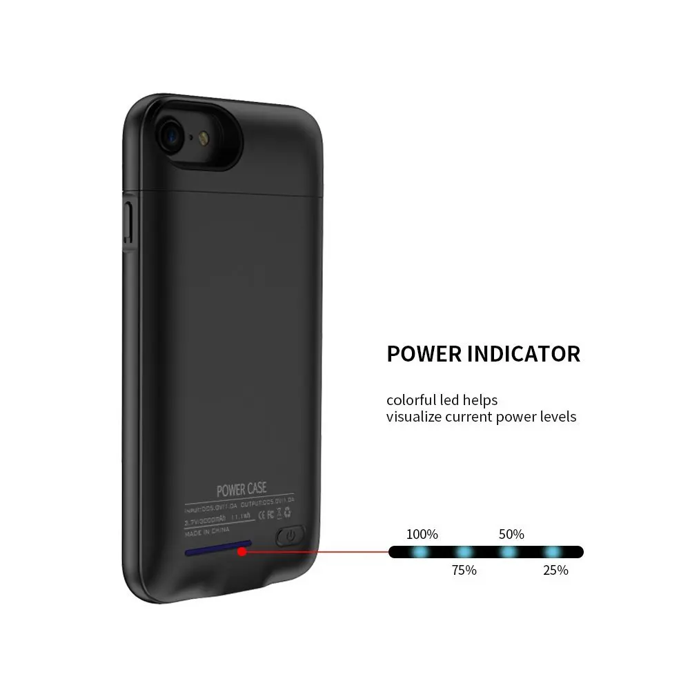 XLOT Case for iphone Battery Charger Case for iPhone Power Case Ultra Thin External Battery Backup Pack Charging Case for iphone Power bank charger case ultra Thin cover for iphone  (11)