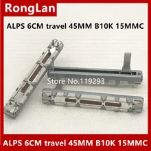 [BELLA] японския система защиты от случайного пуска 60 мм Сингал B10K потенциометр микшера B10K 15 мм ручка- 10 шт./лот