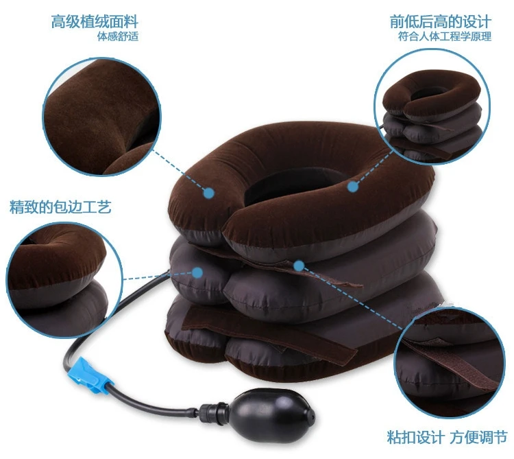 Шейное тяговое устройство для боли в голове и плече-надувная подушка для шеи/Подушка для тяги шейки матки рекомендуется врачам