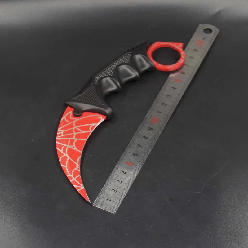 Нож с когтями Karambit CS GO Рогатка из нержавеющей стали с прицелом, тренировочный нож для выживания, походные ножи с фиксированным лезвием, EDC, мульти инструменты