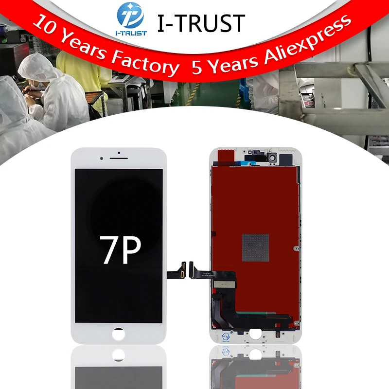 

50PCS Grade A+++ LCD For iPhone 7 Plus LCD Replacement Touch Screen Digitizer Assembly Display No Dead Pixel Free shipping