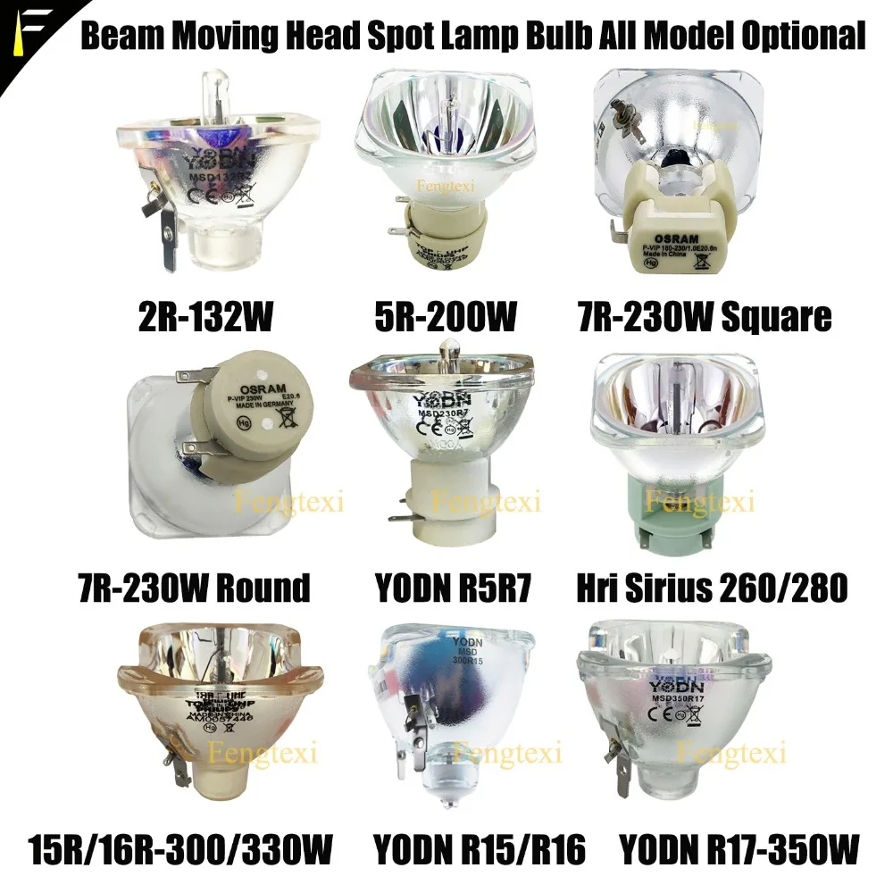 

R Series Stage Moving Head Beam MSD Lamp Replacing Bulb 2R5R7R10R16R17R 132w200w230w280w330w Light Source HID Discharge Lamp