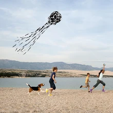 Воздушный змей 80 см x 400 см/2,6x13 футов Бескаркасный Осьминог парашют трюк воздушный змей одна линия мягкий параплан воздушный змей открытый пляж развлечения спорт