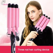 Утюжок для завивки волос 3 баррель для завивки волос Профессиональный быстрый нагрев терморегулятор Электрический для завивки волос тройной Вэйвер Спиральные бигуди