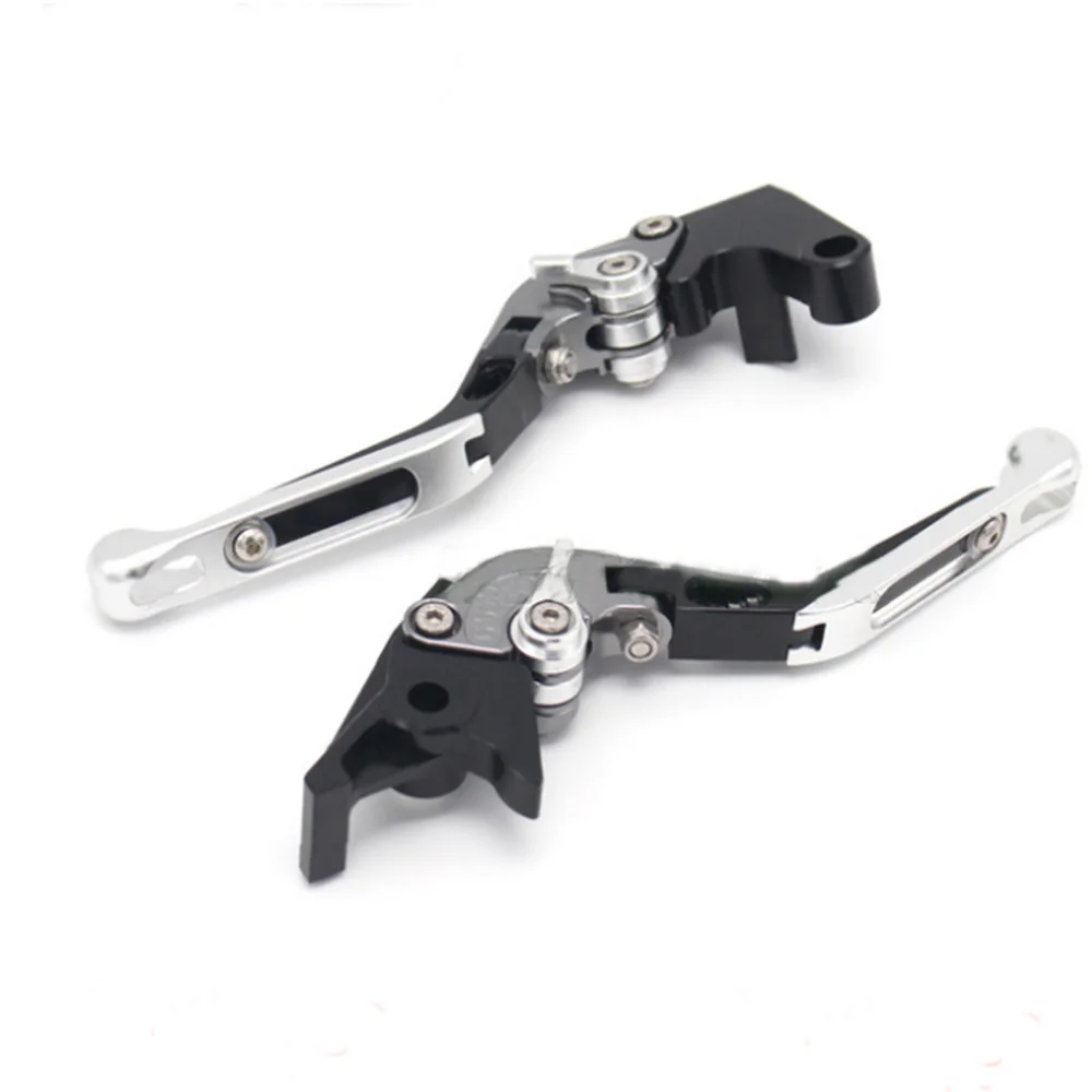 Motorcycle CNC Adjustable Foldable brake Clutch Levers for Honda CB300F/FA- with Logo(CB300F - Цвет: Black-Silver