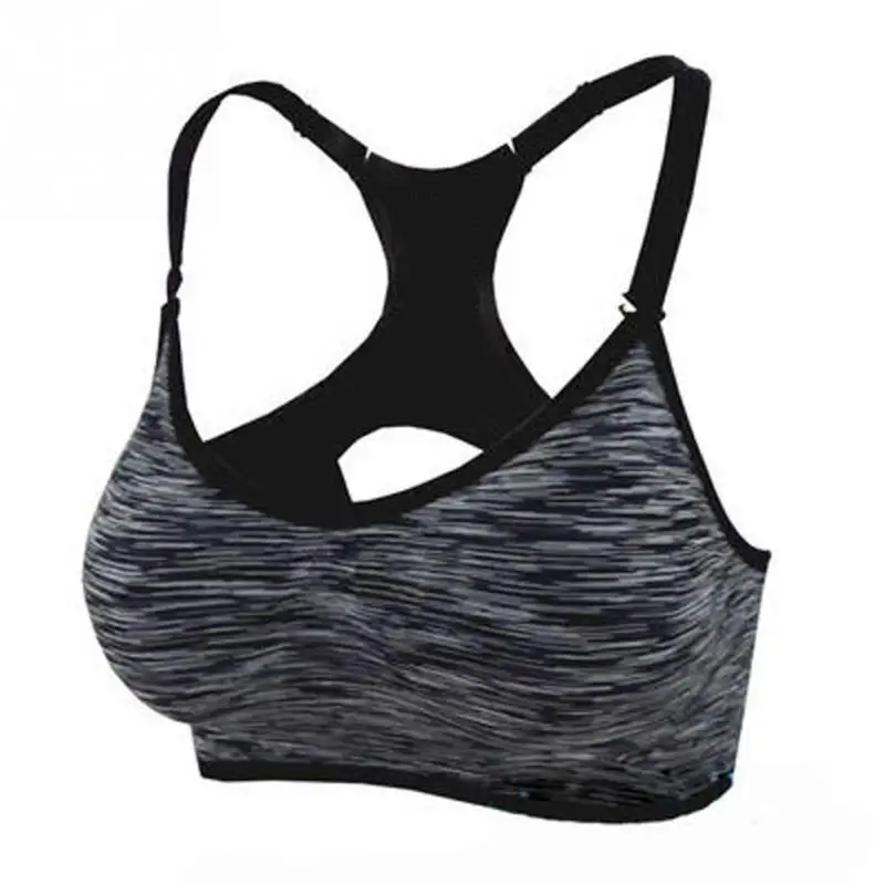 

New Arrival Women Fitness Yoga Sports Vest For Running Gym Straps Padded Top Athletic Vest Quick Dry