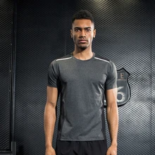 Для мужчин Спорт на открытом воздухе Бег Фитнес утренней пробежки Теннис дышащий бадминтон Мужская футболка ходьба бег топы спортивные рубашки yqx26