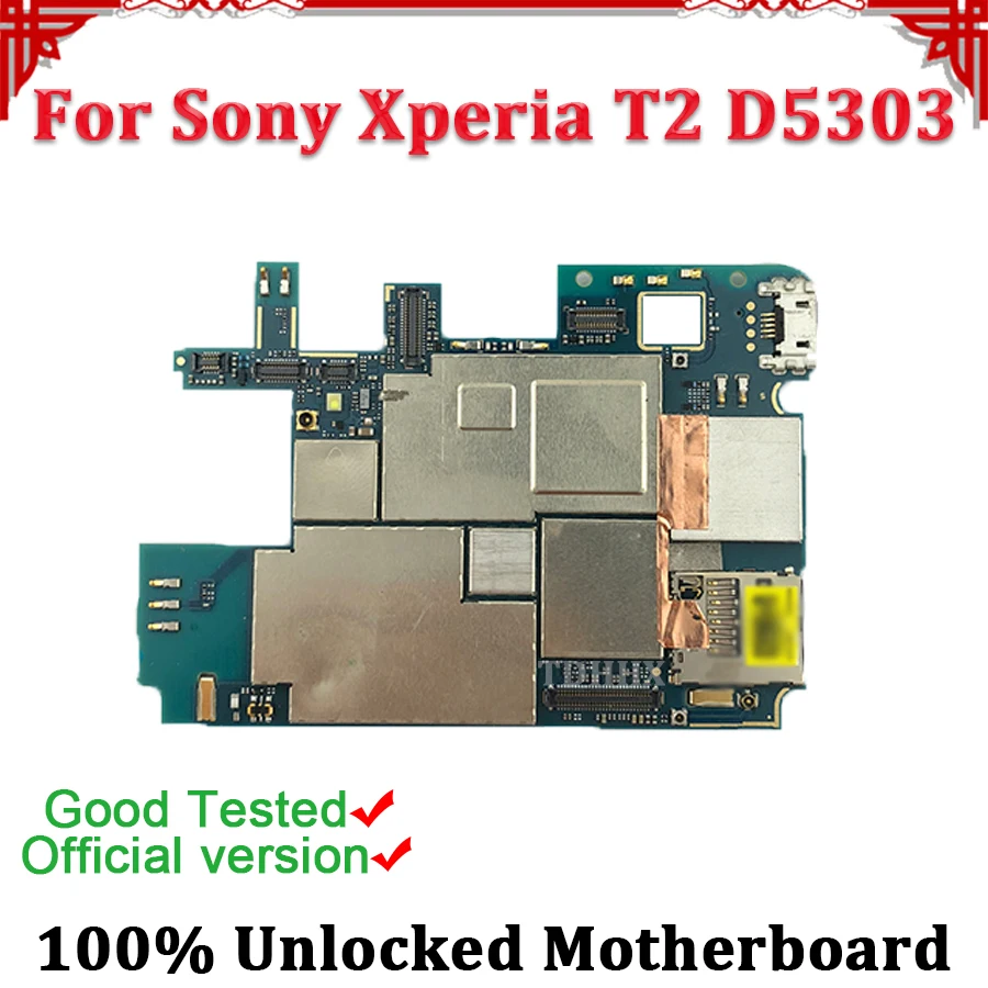 

TDHHX Full Working Unlocked For Sony Xperia T2 Ultra D5303 Motherboard Mainboard Logic Board Circuit Board,Free Shipping