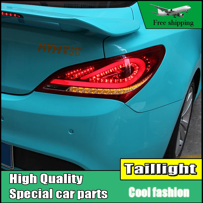 차 스타일링 미등 액세서리 대 한 Hyundai Rohens Coupe Tail 등 2009 2012 LED Tail Light