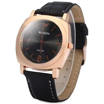 

2019 New Design Womage Watches relogio masculino Leather man male Fashion & casual Quartz Wristwatch mens erkek kol saati