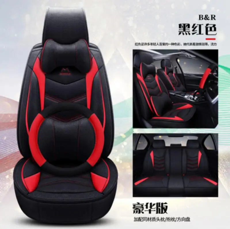 (Front + Rear) Universal leather car seat covers For Mitsubishi all models ASX outlander lancer pajero sport dazzle | Автомобили и