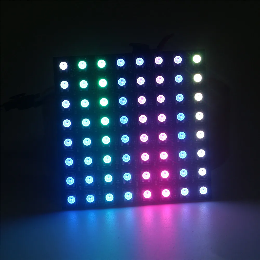 Ws2812 Ws2812b Адресуемая 5050 Rgb цифровая Гибкая панель Ws2812b Rgb Светодиодная лента светильник 5 в панель экран 8*8 16*16 8*32 пикселей