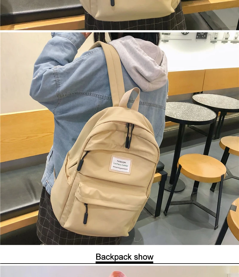 Litthing водонепроницаемый нейлоновый женский рюкзак, Женская Большая вместительная школьная сумка, винтажная женская сумка на плечо, дорожная сумка Mochila