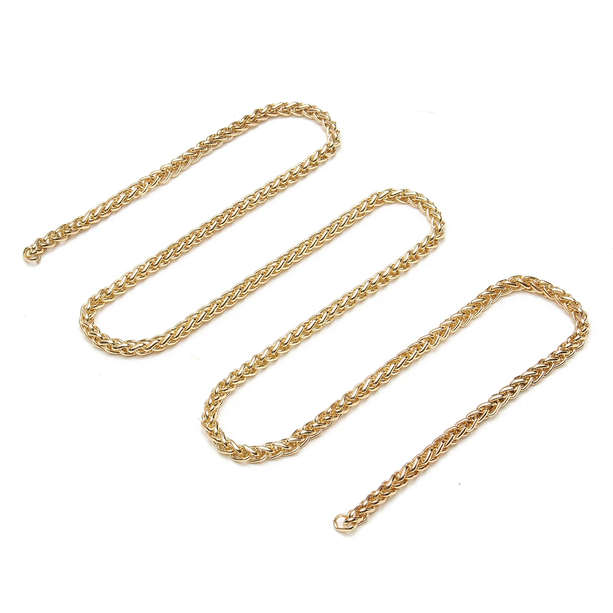 100cm Chain Bag Straps Metal DIY Strap Bag Parts Stainless Steel Crossbody Bag Replacement Long Belts Bands Gold Silver black
