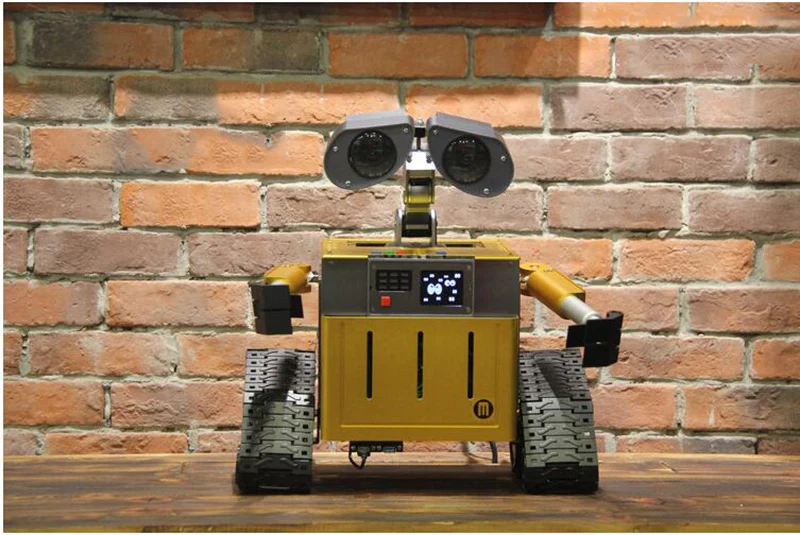 390*280*430mm 알루미늄 WALL E 로봇 섀시 케이스 성격 diy 금속베이스 미니 pc 케이스
