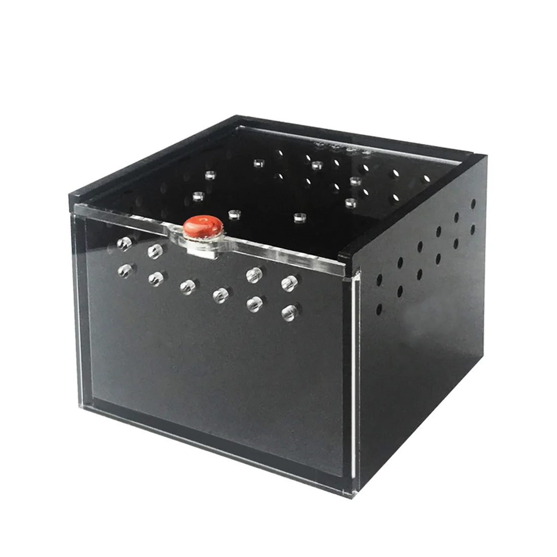 

PETFORU 8.5*8.5*6.5cm Acrylic Reptile Feeding Box Crawler Pets Feeding Container Standard Type