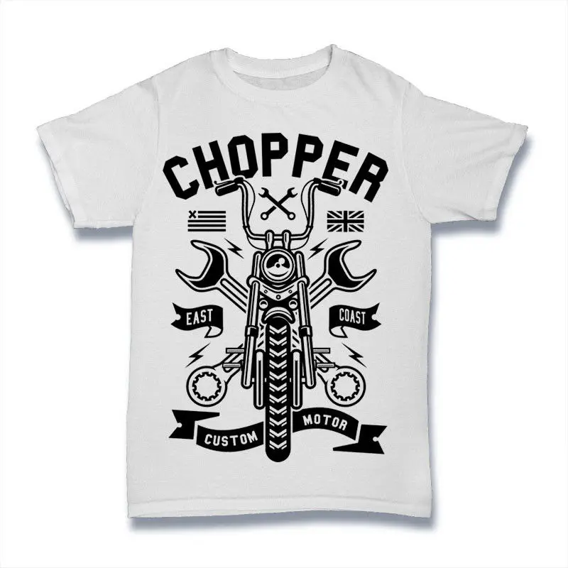 

T- Shirt Chopper Motorcycle Motocross Gym Cross-fit Casual Running Sports